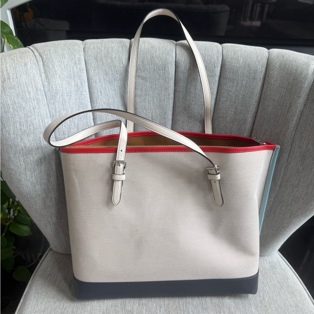 COACH mollie color block tote - Picture 3 of 7